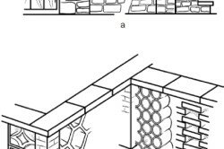 Схема устройства бетонно-блочных ограждений